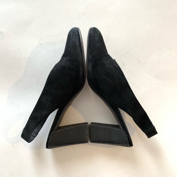 EILEEN FISHER Laurel Black Suede Slingback Heels - Picture 7 of 7